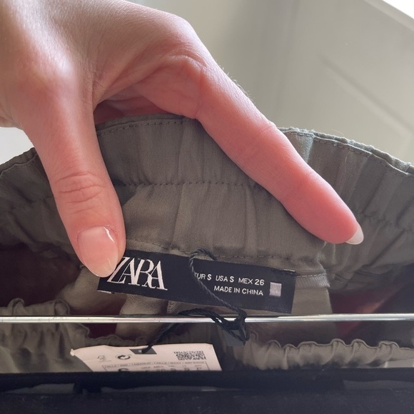 Zara Cropped Cuff Elastic Waist Pant - S - Picture 5 of 6